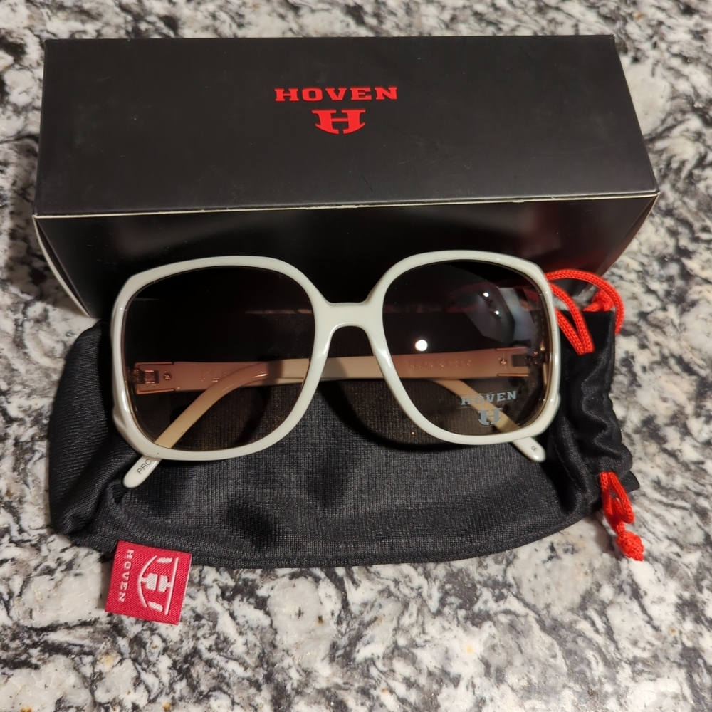 Hoven White Glam Sunglasses